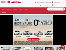 Tablet Screenshot of boucherkiamilwaukee.com